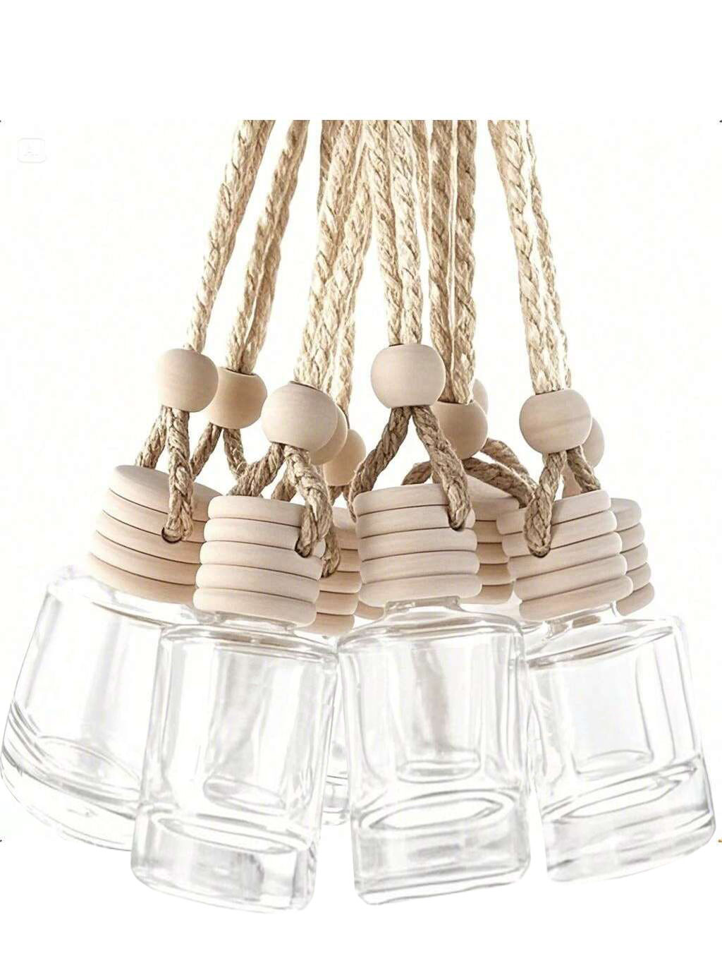 Perfume Fragrance Samples - 20pcs Hanging Car Freshener Empty Clear