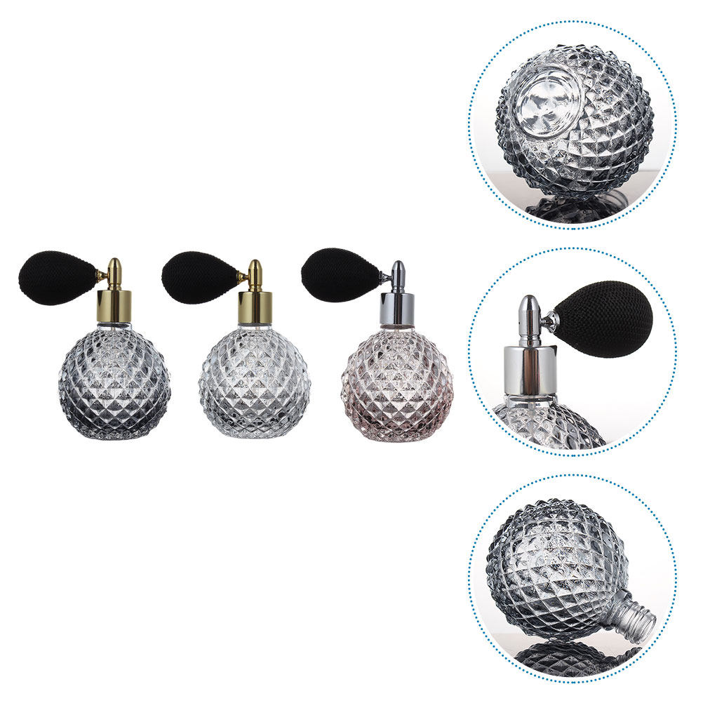 Perfume Fragrance Kit - 3Pcs 100Ml Exquisite Refillable Glass Perfume