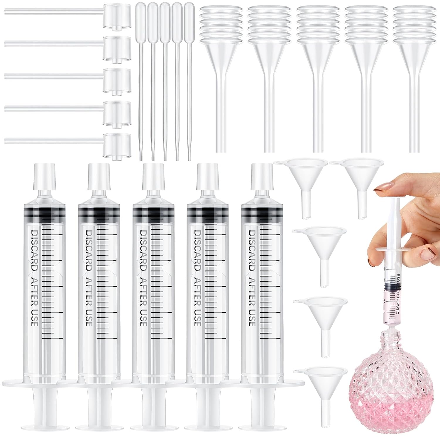 25/50PCS  perfume refill pump  - Perfume Quotes recension och pris