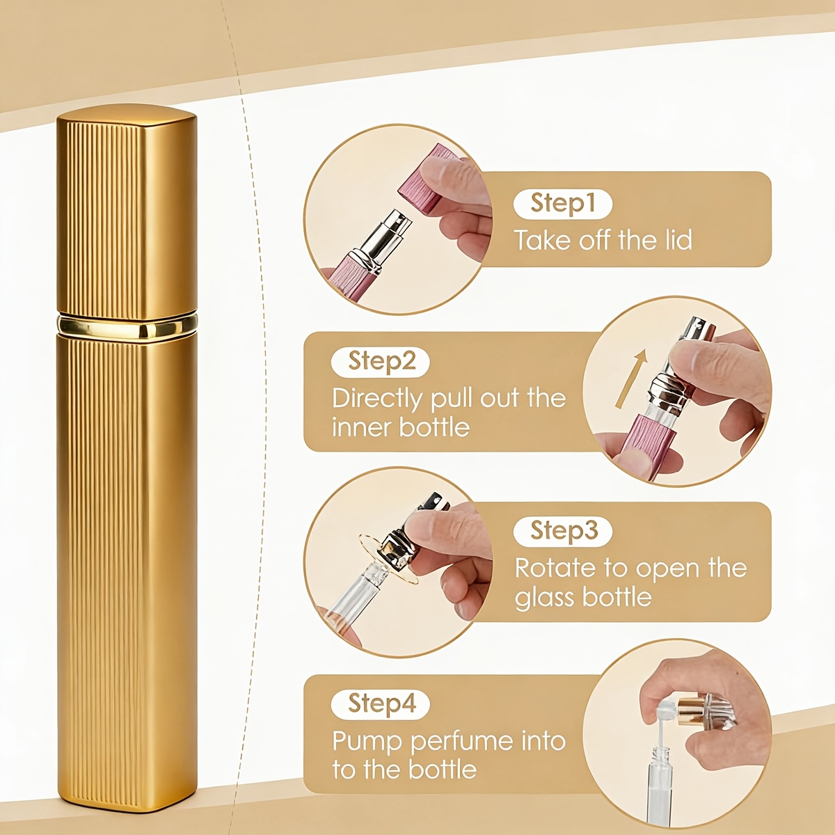 2-Piece Set, 12ml Refillable P - Perfume Fragrance Samples recension och pris